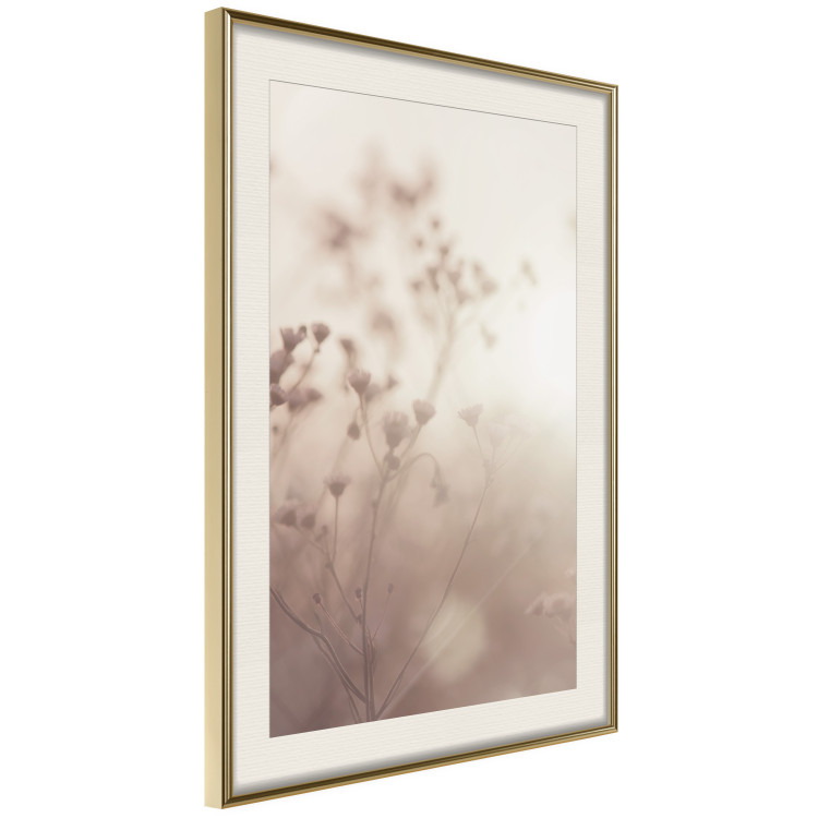Poster Morning Meadow - a composition of plants with flowers against the backdrop of sunlight 130765 additionalImage 3