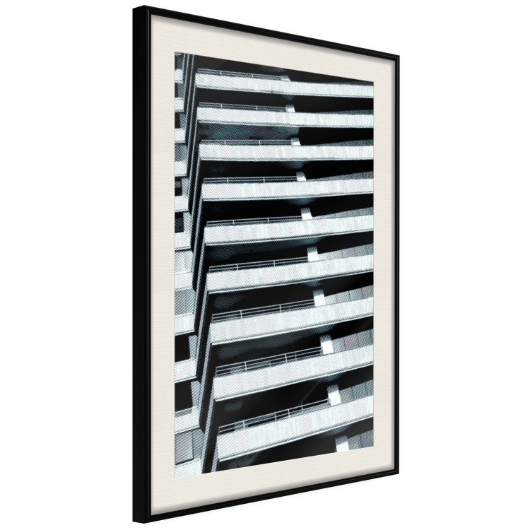 Wall Poster Architectural Grid - architecture of a parking building in the city 131765 additionalImage 2