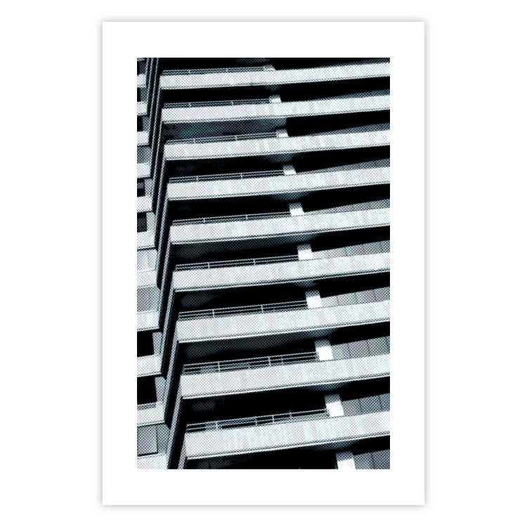Wall Poster Architectural Grid - architecture of a parking building in the city 131765 additionalImage 26