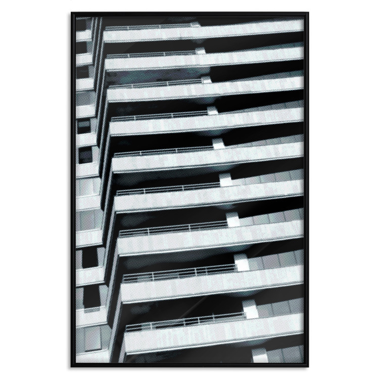 Wall Poster Architectural Grid - architecture of a parking building in the city 131765 additionalImage 27