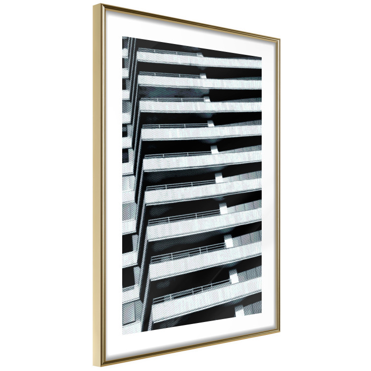 Wall Poster Architectural Grid - architecture of a parking building in the city 131765 additionalImage 7