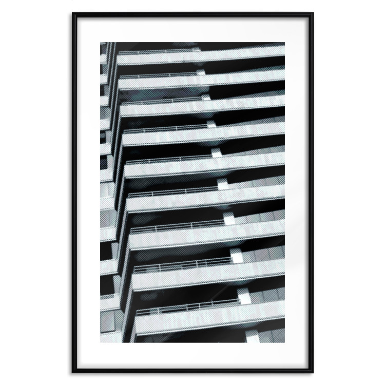 Wall Poster Architectural Grid - architecture of a parking building in the city 131765 additionalImage 15