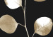 Canvas Print Golden Twilight (3-piece) - glamour-style plants on black background 131965 additionalThumb 4