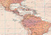 Large canvas print World Map: Orange World II [Large Format] 132365 additionalThumb 4
