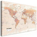 Large canvas print World Map: Orange World II [Large Format] 132365 additionalThumb 2