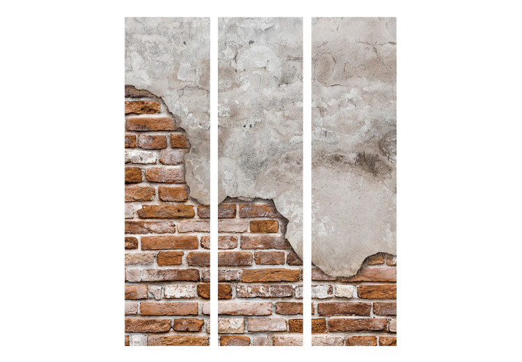 Room Separator Industrial Duet (3-piece) - wall with texture of red bricks 132865 additionalImage 3