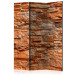 Room Divider Orange Stone (3-piece) - composition with brick texture 133465
