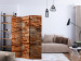 Room Divider Orange Stone (3-piece) - composition with brick texture 133465 additionalThumb 4