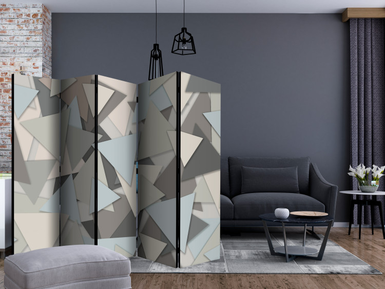 Room Separator Geometric Puzzle II (5-piece) - background in triangle puzzles 133565 additionalImage 4