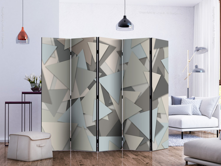Room Separator Geometric Puzzle II (5-piece) - background in triangle puzzles 133565 additionalImage 2