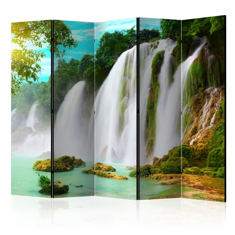 Room Divider Screen Detian Waterfall (China) II (5-piece) - landscape of wild nature 134165