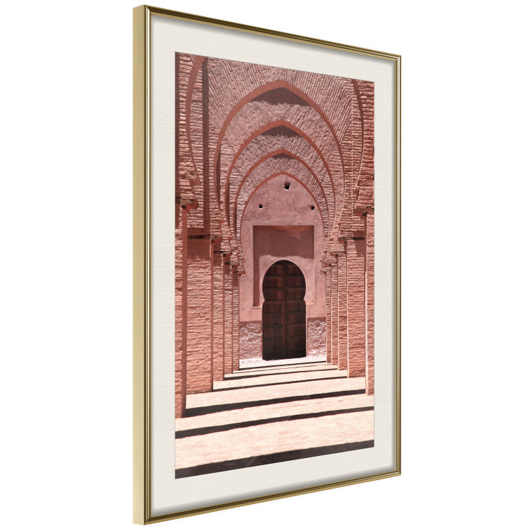 Poster Pink Arcades - composition of brick column architecture in Morocco 134765 additionalImage 3