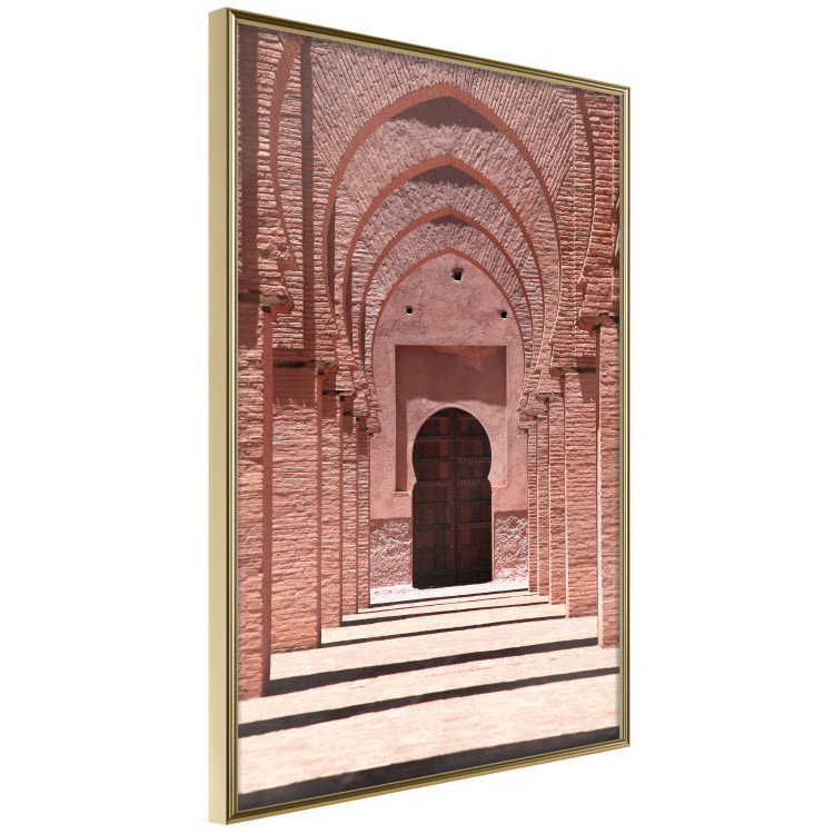 Poster Pink Arcades - composition of brick column architecture in Morocco 134765 additionalImage 14