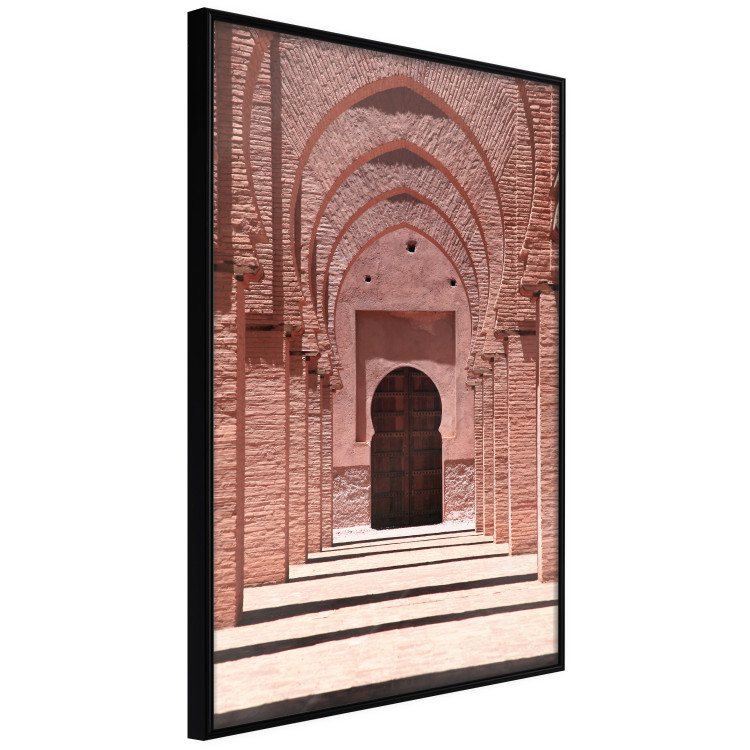 Poster Pink Arcades - composition of brick column architecture in Morocco 134765 additionalImage 11