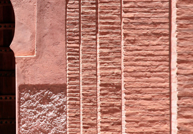 Poster Pink Arcades - composition of brick column architecture in Morocco 134765 additionalImage 9