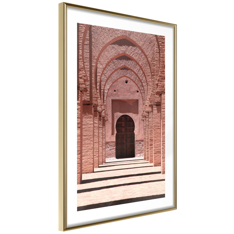 Poster Pink Arcades - composition of brick column architecture in Morocco 134765 additionalImage 9