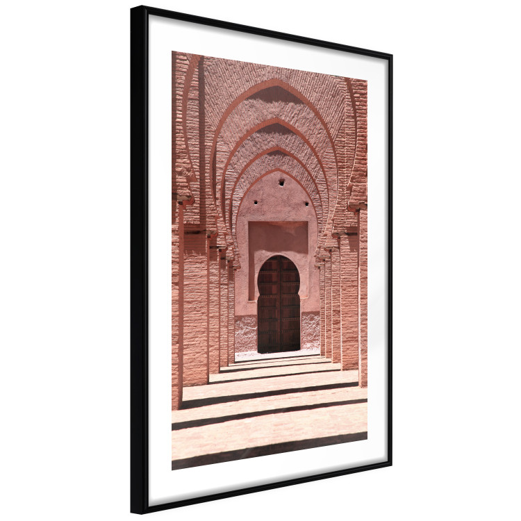 Poster Pink Arcades - composition of brick column architecture in Morocco 134765 additionalImage 8