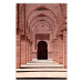 Poster Pink Arcades - composition of brick column architecture in Morocco 134765