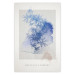 Poster Delicate Flowers - English texts and blue watercolor flowers 135765