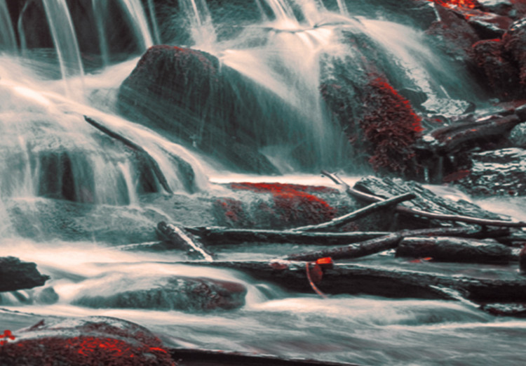 Large canvas print Awesome Waterfall - Red II [Large Format] 136365 additionalImage 5