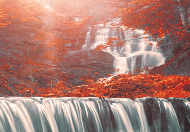 Large canvas print Awesome Waterfall - Red II [Large Format] 136365 additionalImage 4