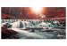 Large canvas print Awesome Waterfall - Red II [Large Format] 136365