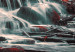 Large canvas print Awesome Waterfall - Red II [Large Format] 136365 additionalThumb 5