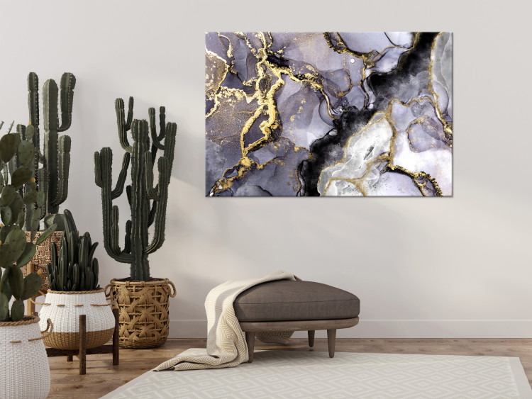 Canvas Art Print In the Arms of an Angel (1-piece) Wide - abstraction with a golden touch 143265 additionalImage 3