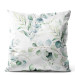 Decorative Velor Pillow Little branches - composition with a plant motif on a white background 147165