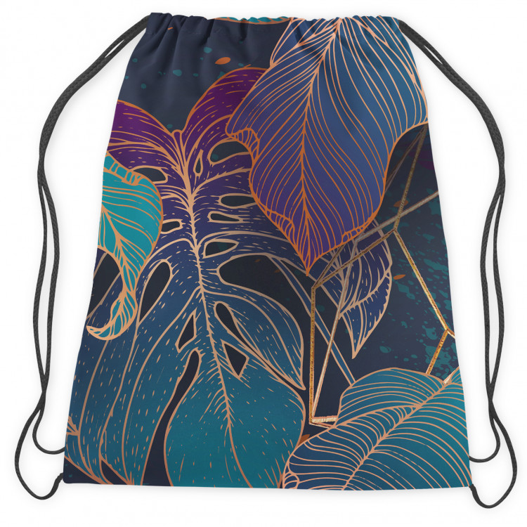 Backpack Botanical aurora - an exotic, golden composition of leaves and montera 147465 additionalImage 2
