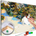 Paint by Number Kit Winter Games - White Hare in the Snow, a Clearing With Trees 148465