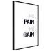 Poster Cheering Text on a White Background - Inscription in Black and a Shade of Gray 149265 additionalThumb 7