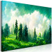 Canvas Art Print Mountain Landscape - Trees on a Mountain Slope Painted With Watercolor 149865 additionalThumb 2