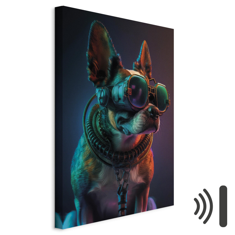 Canvas AI Boston Terrier Dog - Green Cyber Animal Wearing Cyberpunk Glasses - Vertical 150165 additionalImage 8