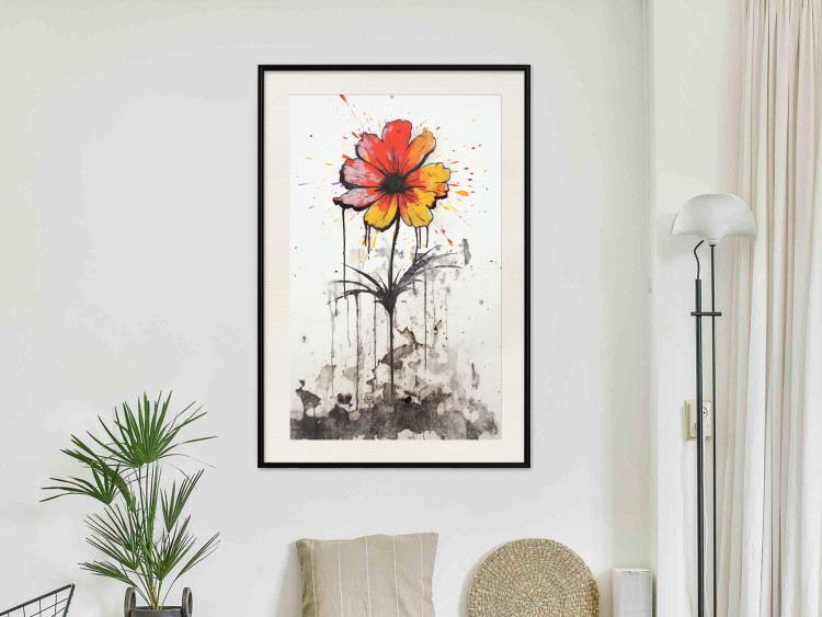 Wall Poster Graffiti Flower - Colorful Composition on the Wall in Banksy Style 151765 additionalImage 16