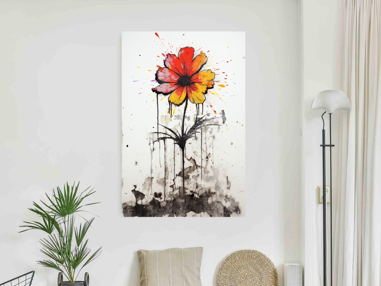Wall Poster Graffiti Flower - Colorful Composition on the Wall in Banksy Style 151765 additionalImage 13