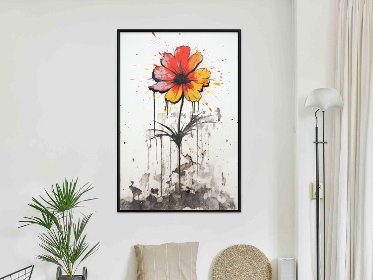 Wall Poster Graffiti Flower - Colorful Composition on the Wall in Banksy Style 151765 additionalImage 19