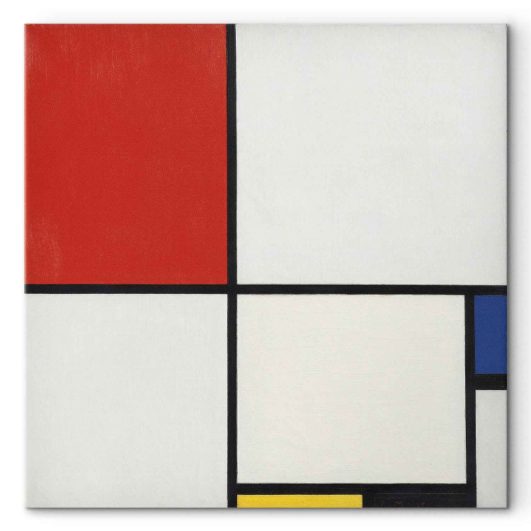 Reproduction Painting Composition No. III, with red, blue, yellow and black 152165 additionalImage 7