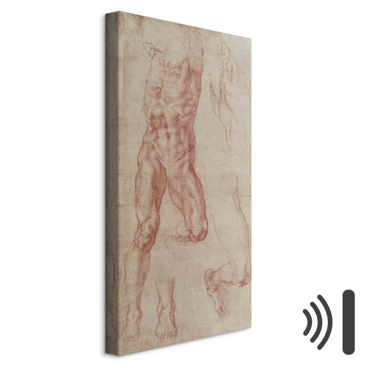 Reproduction Painting Study of a crucified man (Haman) with separate leg and foot studies 152965 additionalImage 8