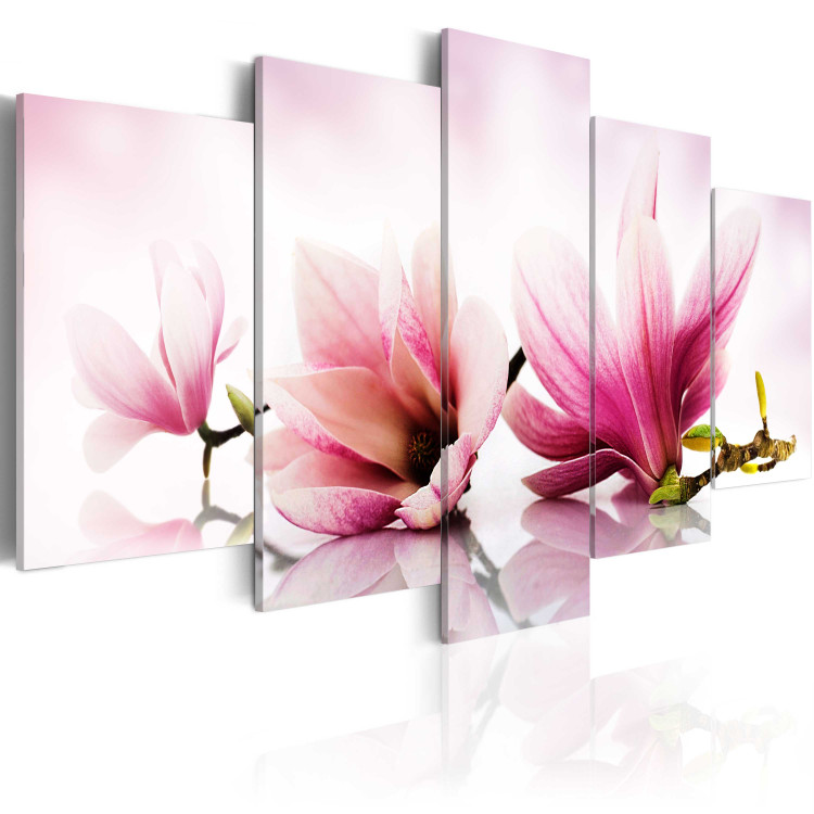 Canvas Print Magnolias: pink flowers 50065 additionalImage 2