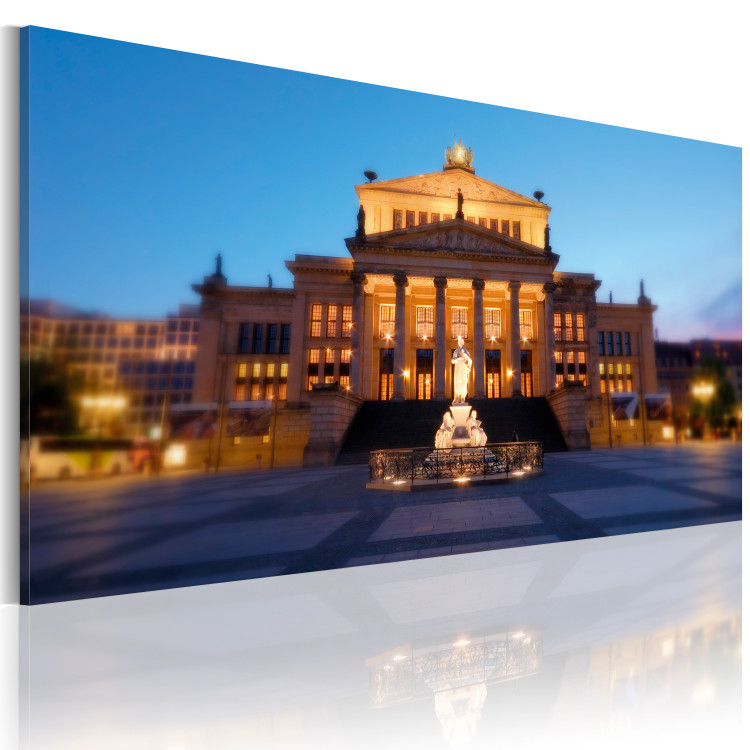 Canvas Art Print The Berlin concert hall at night 58465 additionalImage 2