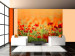 Wall Mural Poppies on a Sunny Summer Day - Red Flowers in a Meadow and Blurred Background 60365
