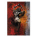 Canvas Art Print Sensuality (1-piece) - Gray Sculpture of a Woman in an Erotic Act 93165 additionalThumb 7