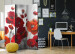 Room Divider Screen Poppies in Moonlight - red poppy flowers on a background of white light 95665 additionalThumb 4