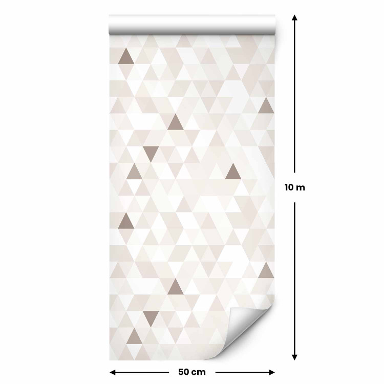 Wallpaper Shimmering Triangles (Beige) 108275 additionalImage 7