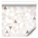 Wallpaper Shimmering Triangles (Beige) 108275 additionalThumb 6