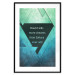 Wall Poster Believe in Dreams - motivational English quote on a background of triangles 114575 additionalThumb 17