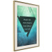 Wall Poster Believe in Dreams - motivational English quote on a background of triangles 114575 additionalThumb 2