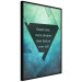 Wall Poster Believe in Dreams - motivational English quote on a background of triangles 114575 additionalThumb 12