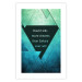 Wall Poster Believe in Dreams - motivational English quote on a background of triangles 114575 additionalThumb 25